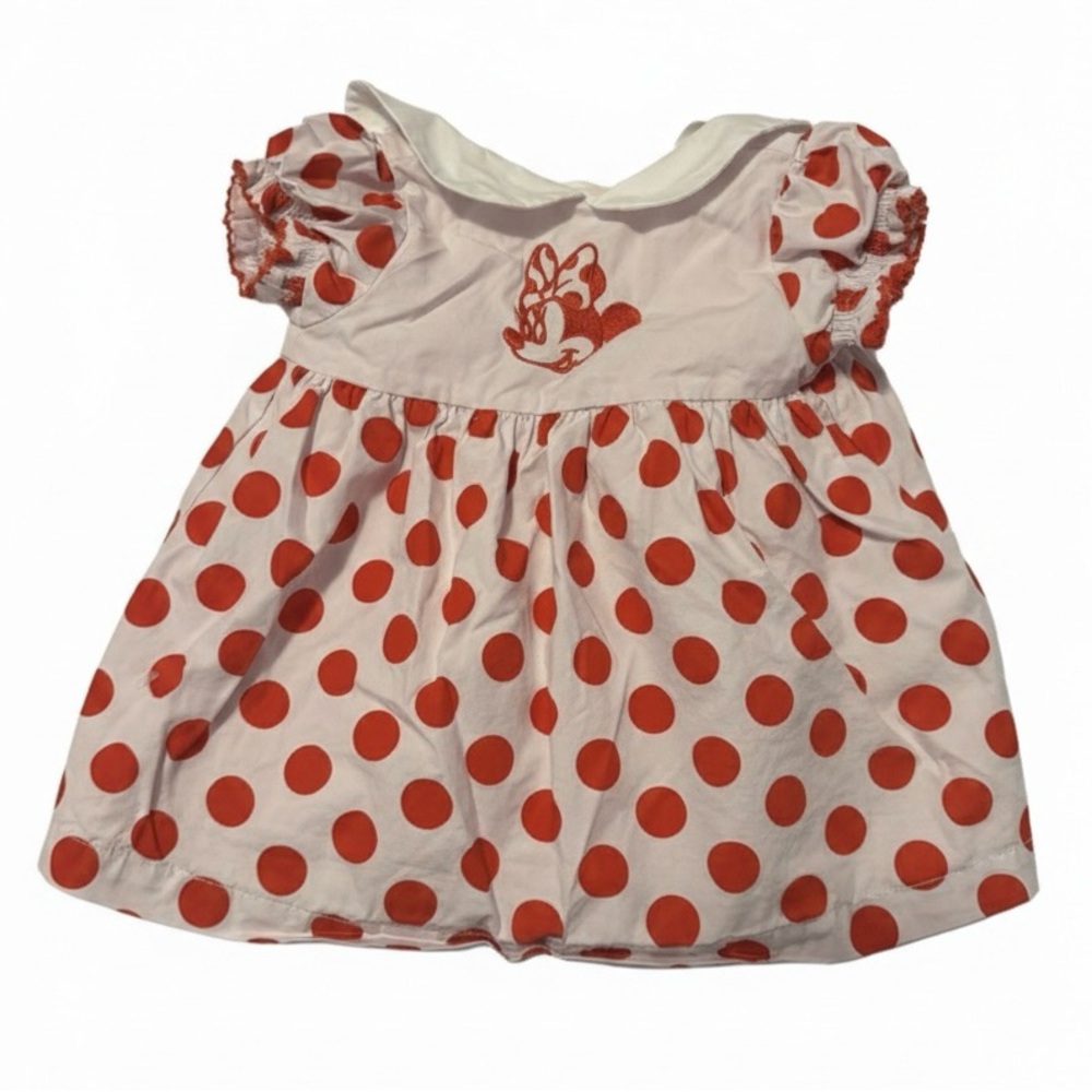 Disney Baby 0-3 Month Polka Dot Dress Like New